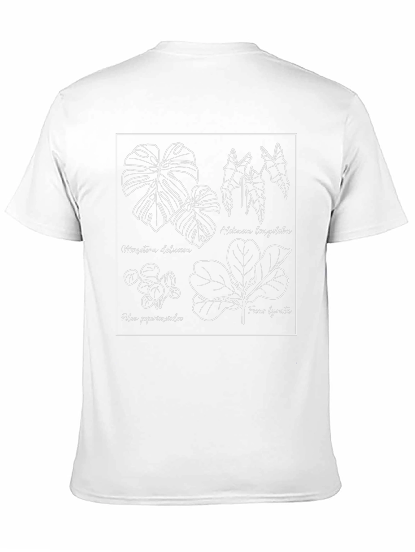Botanical Print Tee - Black Graphic T-Shirt