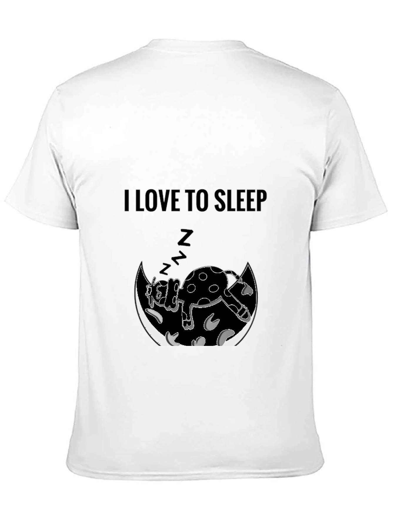 I Love to Sleep Cow Graphic Tee