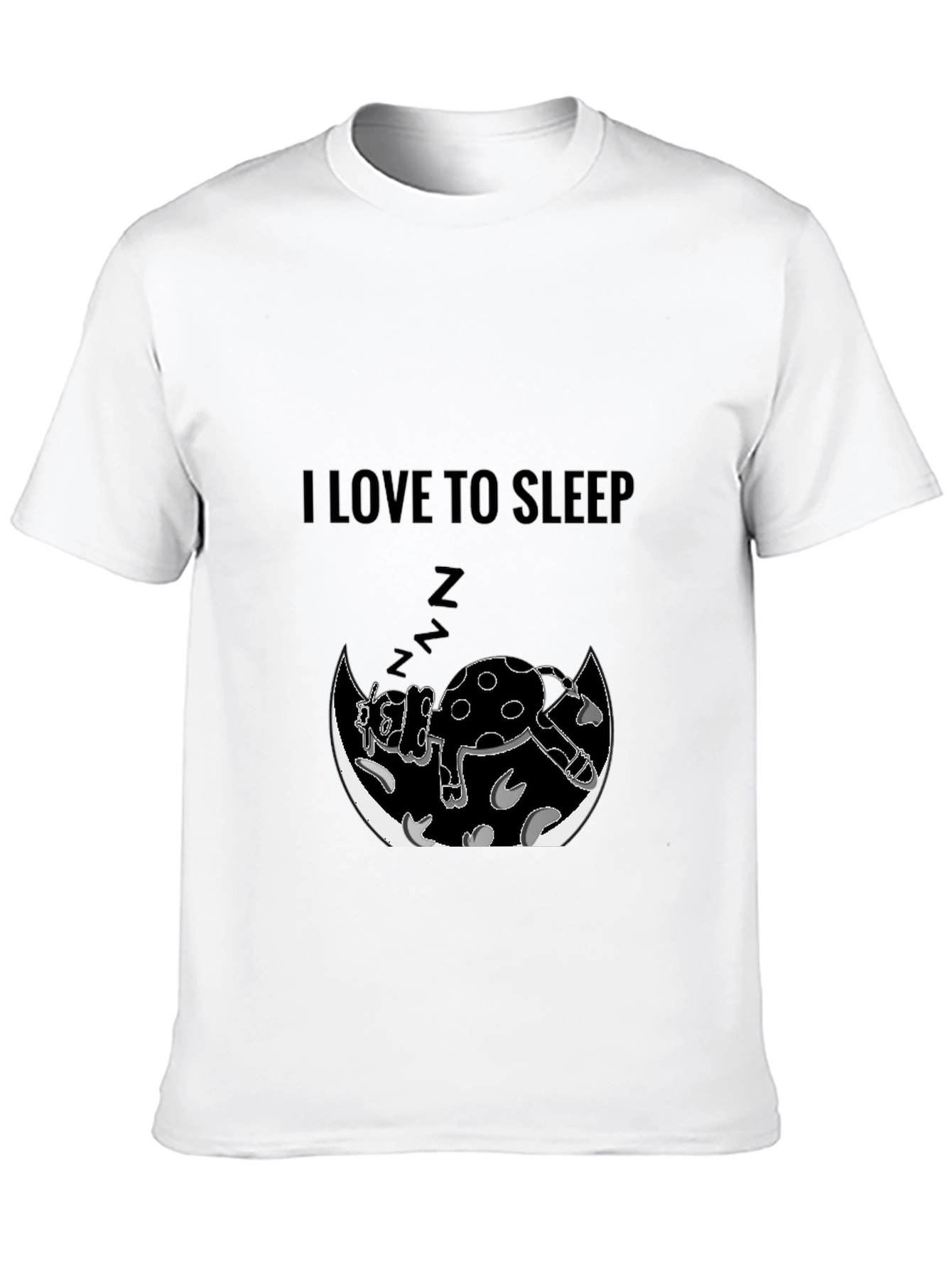 I Love to Sleep Cow Graphic Tee