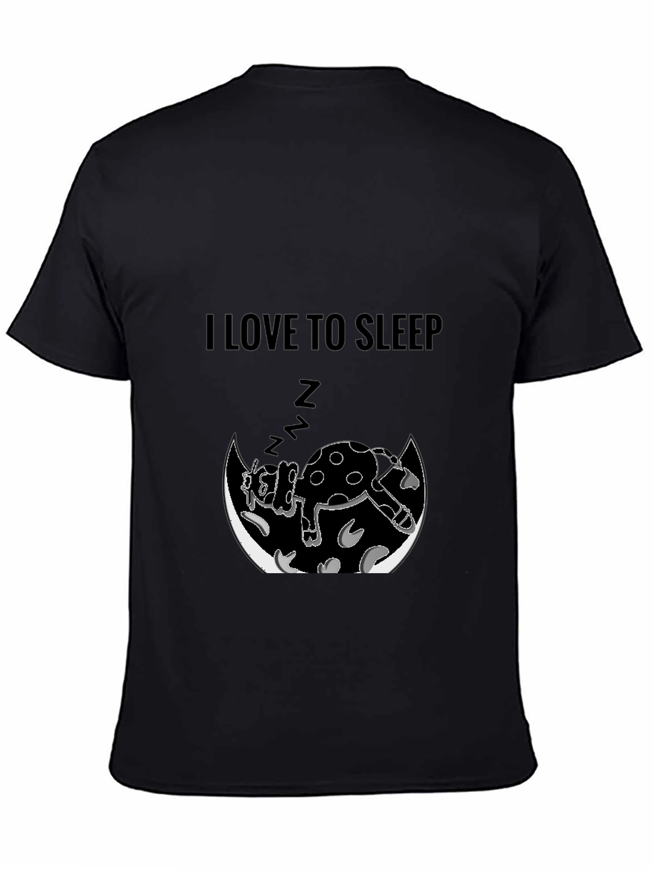 I Love to Sleep Cow Graphic Tee