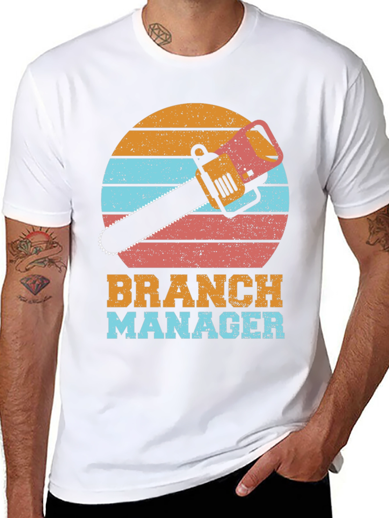 Branch Manager T-Shirt Funny Chainsaw Tee