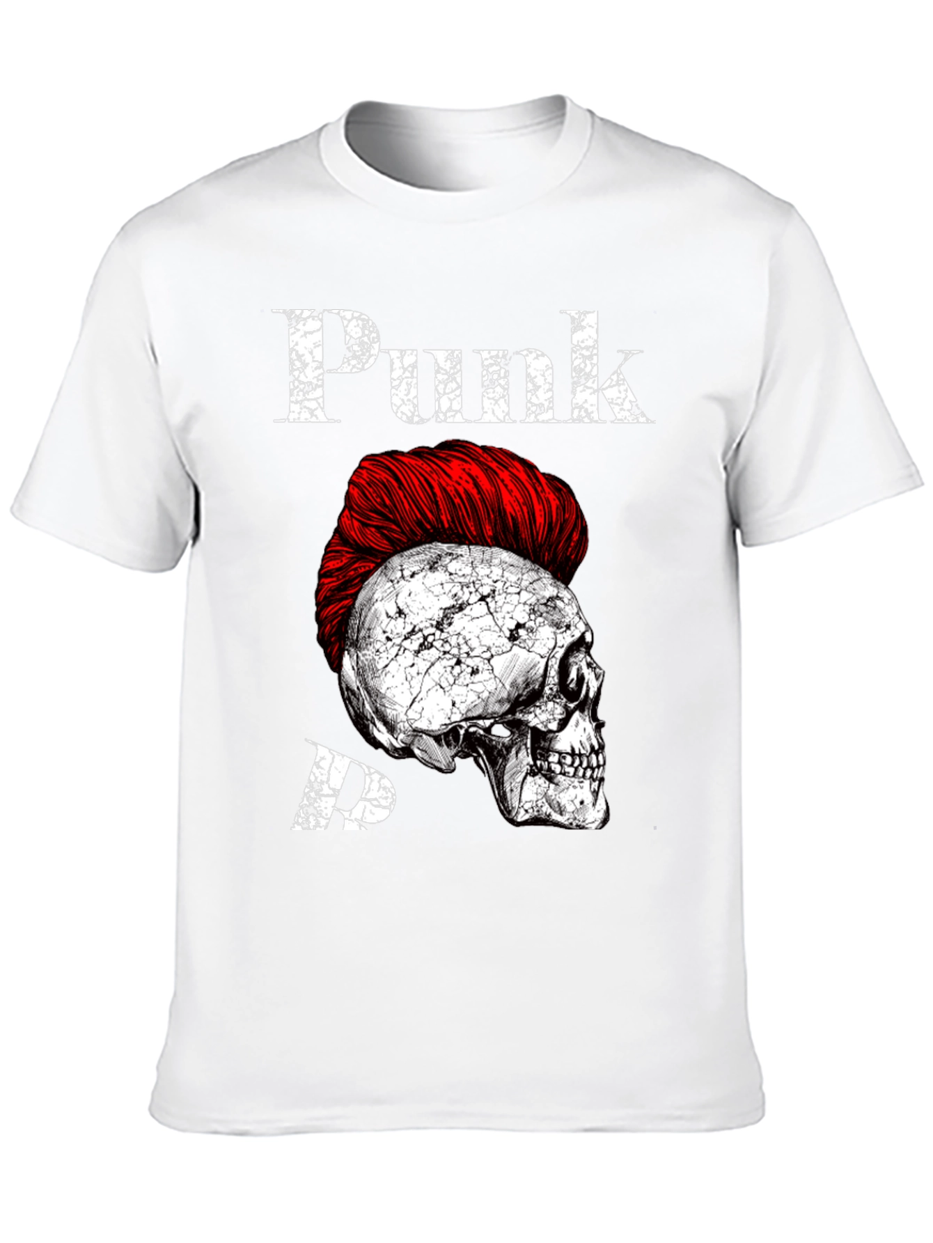 Punk Skull Graphic Tee - Edgy Style