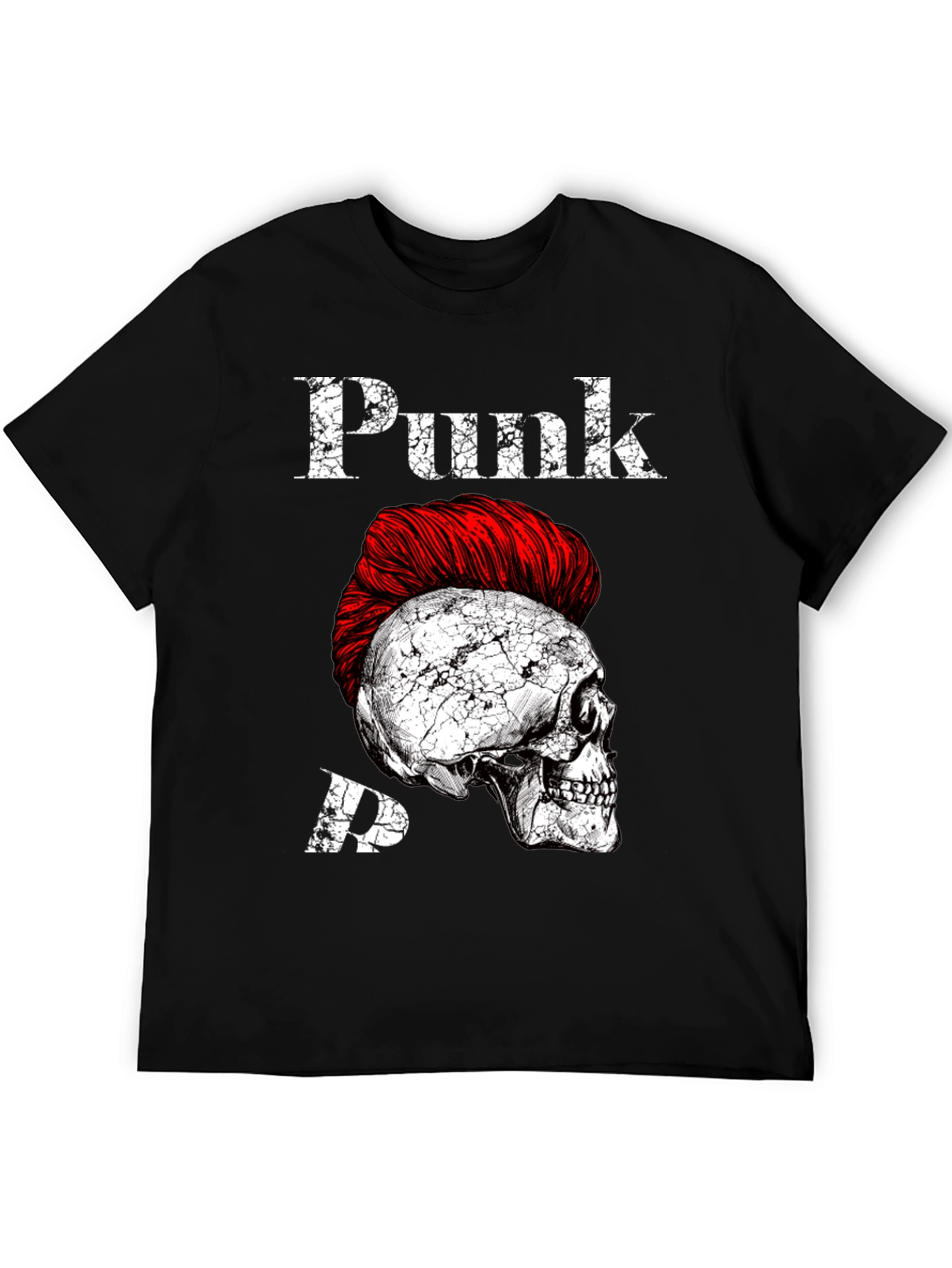 Punk Skull Graphic Tee - Edgy Style