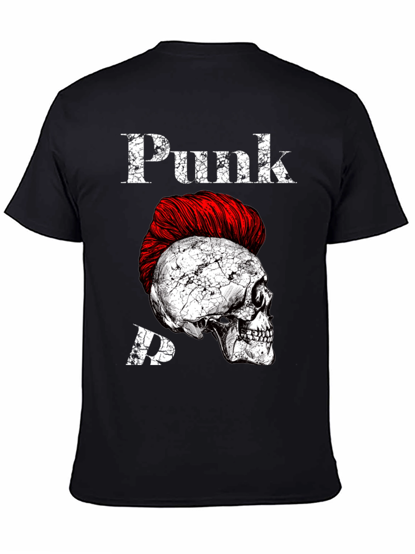 Punk Skull Graphic Tee - Edgy Style