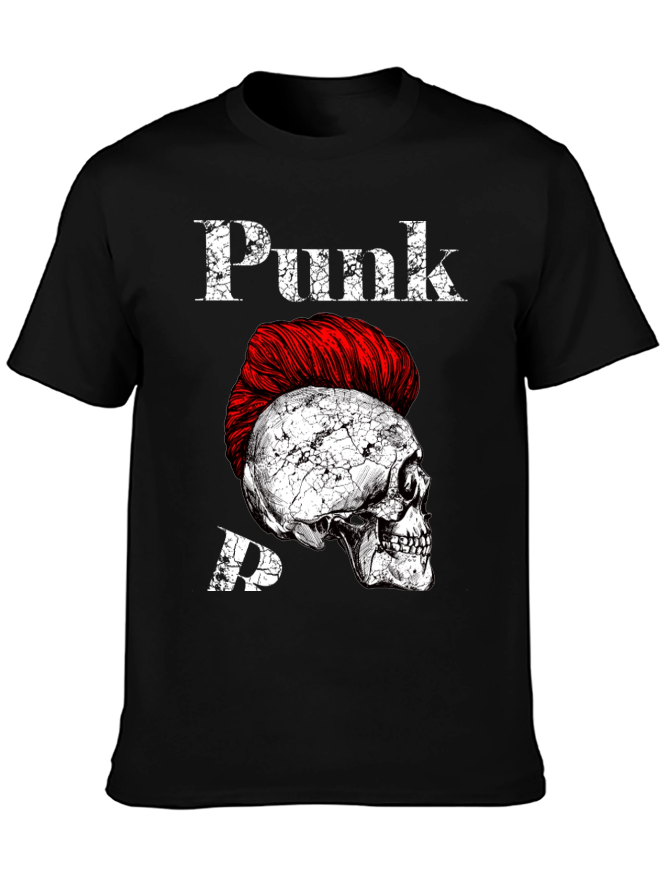 Punk Skull Graphic Tee - Edgy Style