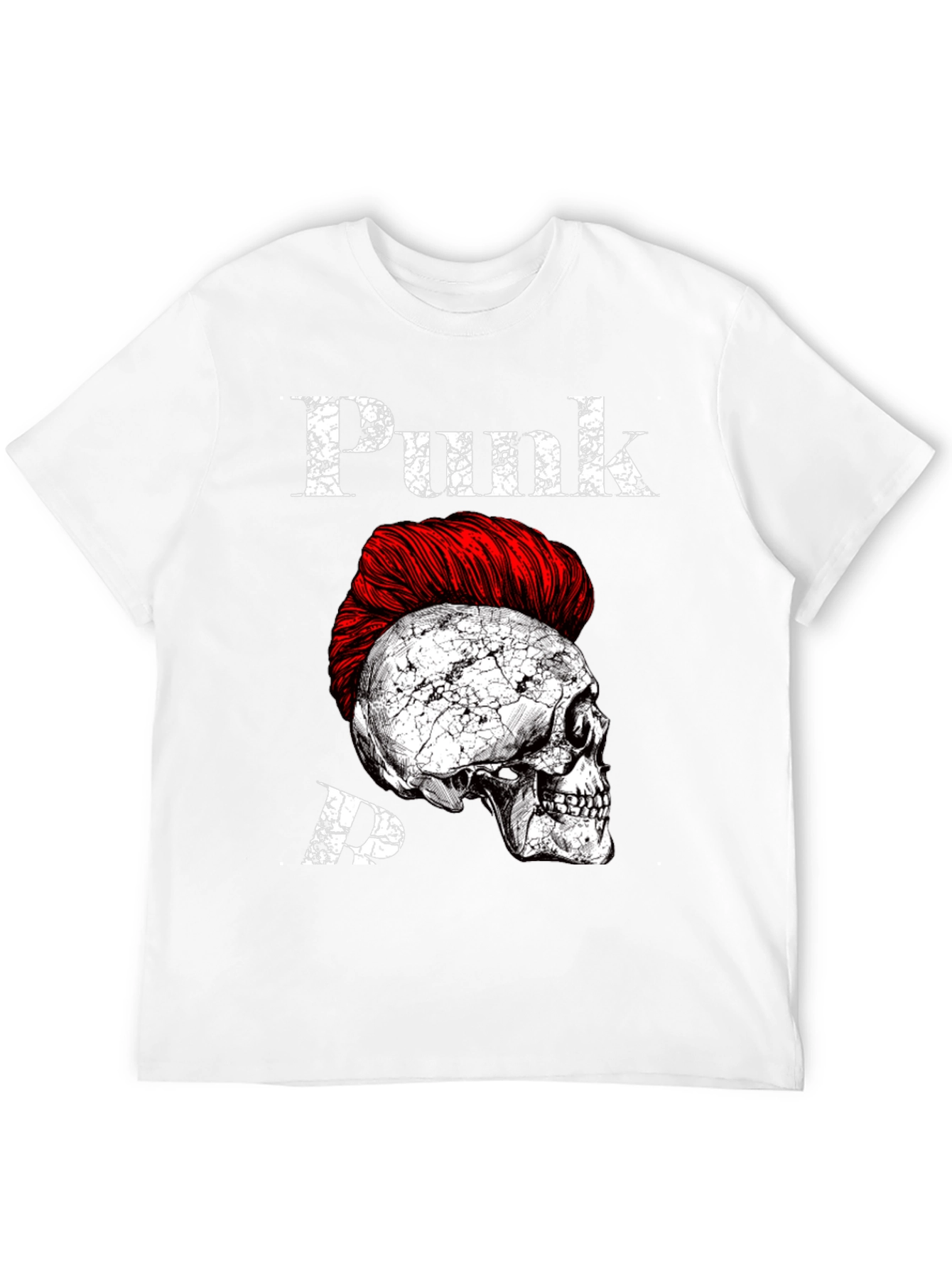 Punk Skull Graphic Tee - Edgy Style