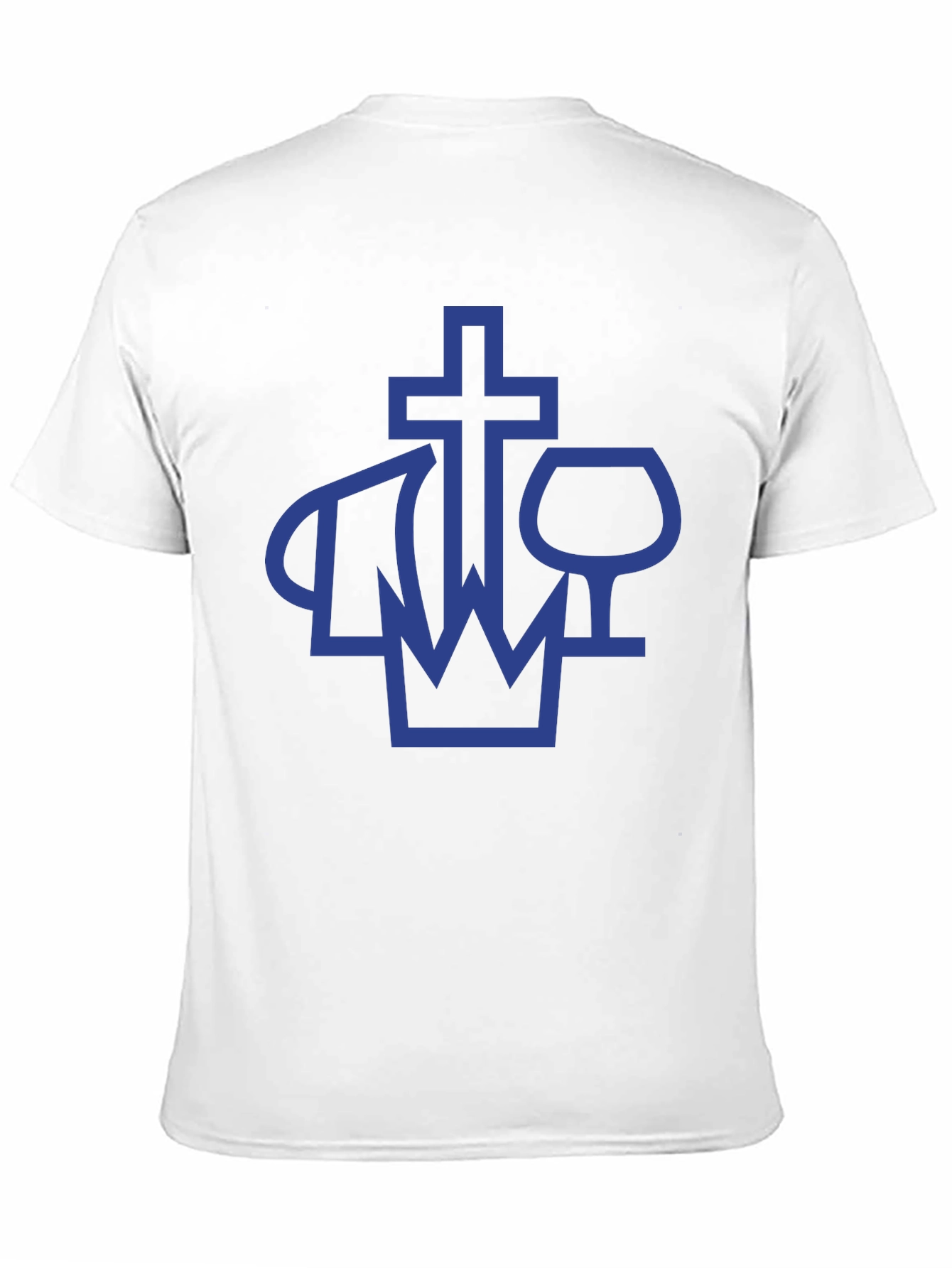 Crown Cross and Wine Glass T-Shirt