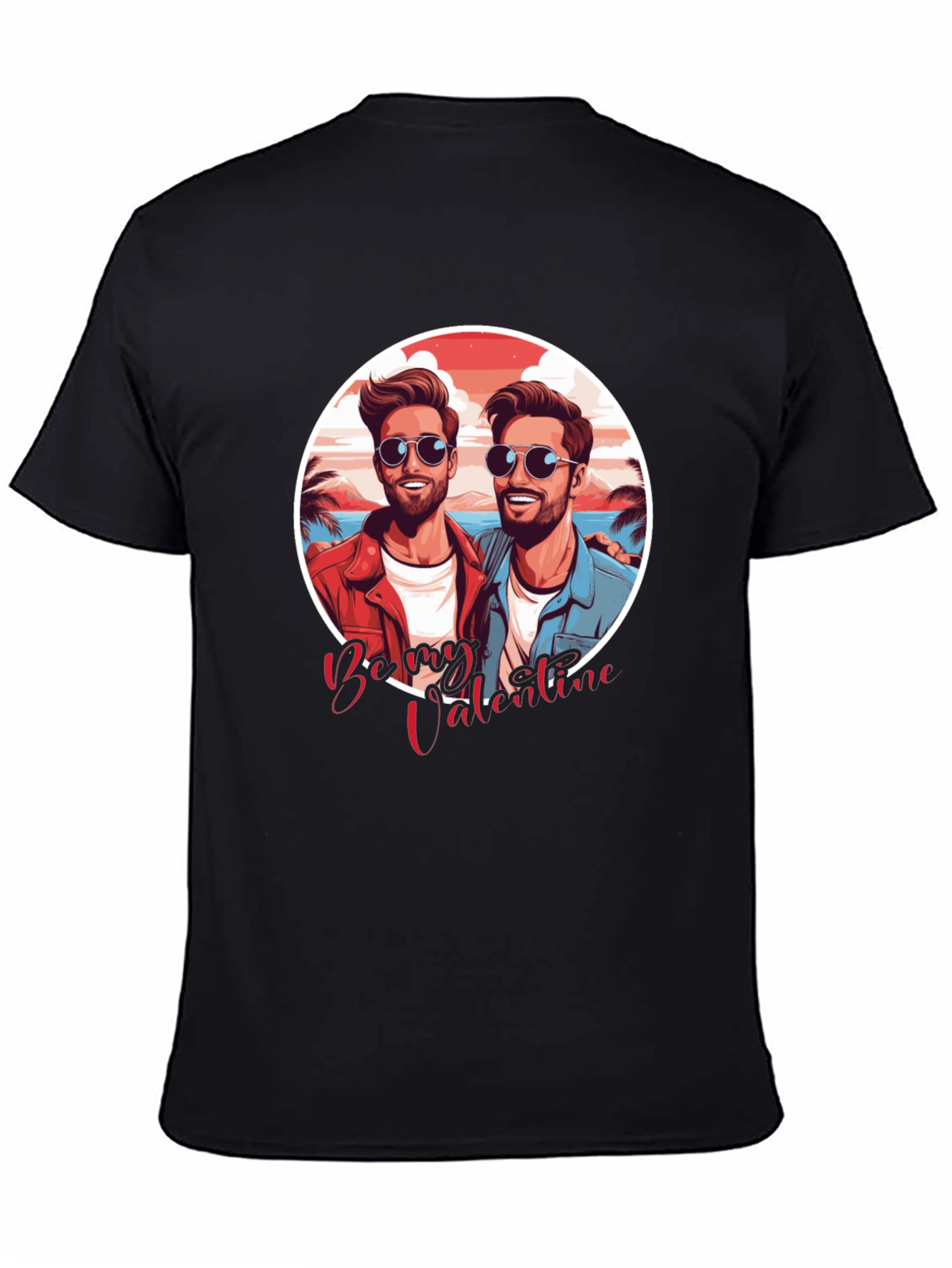 Being Valentine Graphic Black T-Shirt