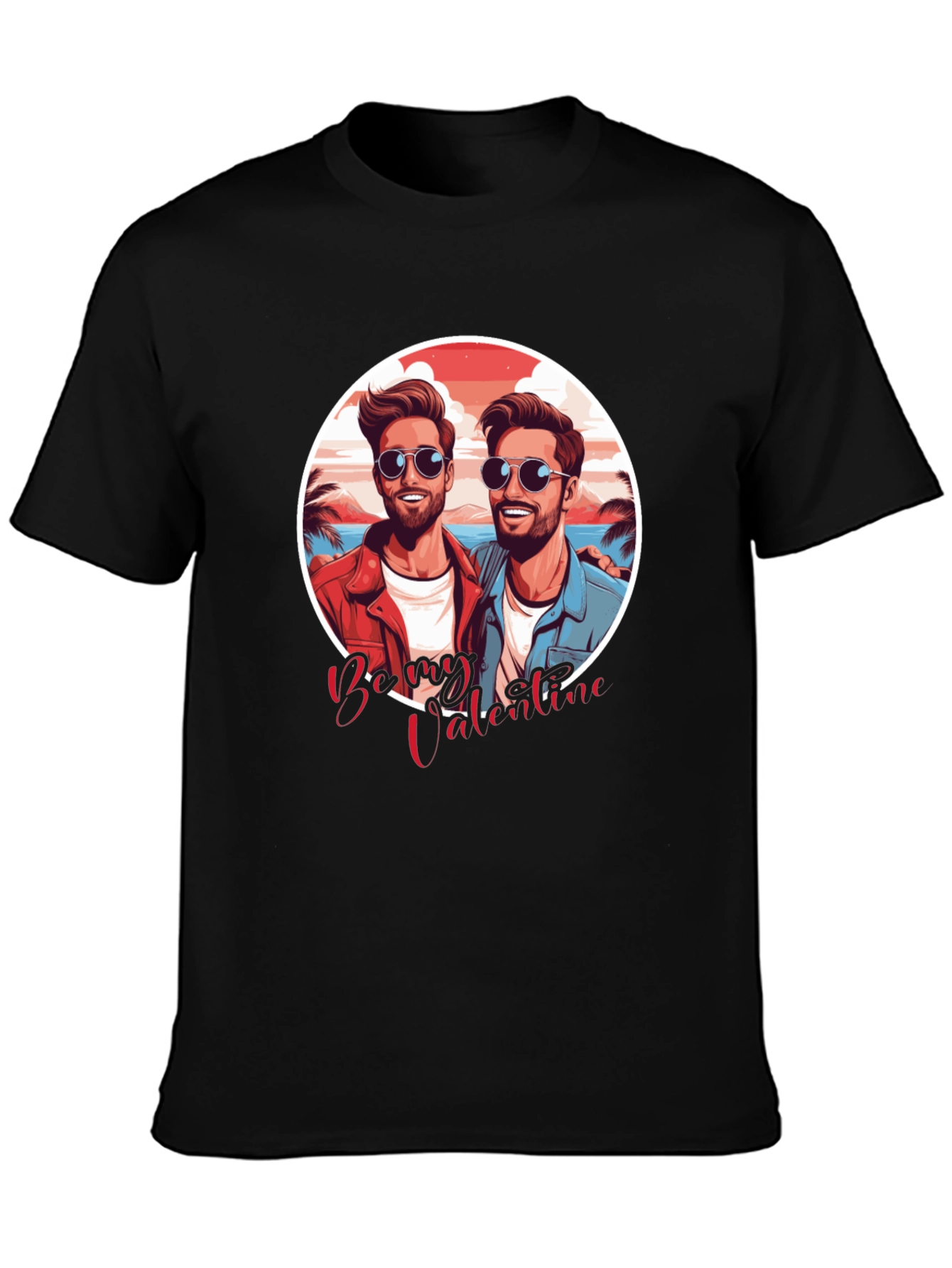 Being Valentine Graphic Black T-Shirt