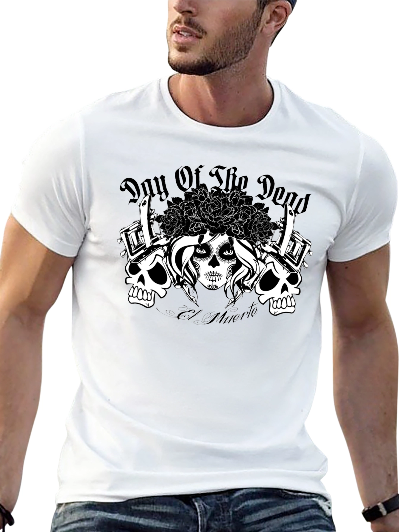 Day of the Dead Tattoo Art T-Shirt