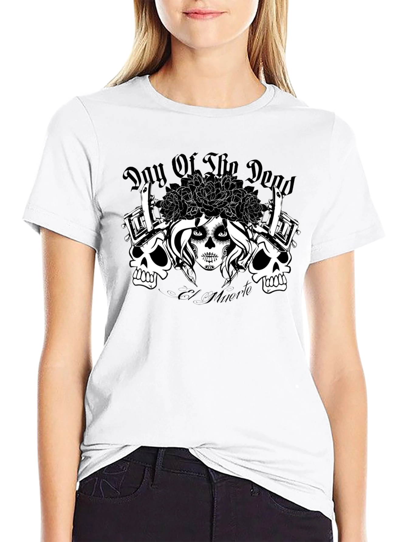 Day of the Dead Tattoo Art T-Shirt