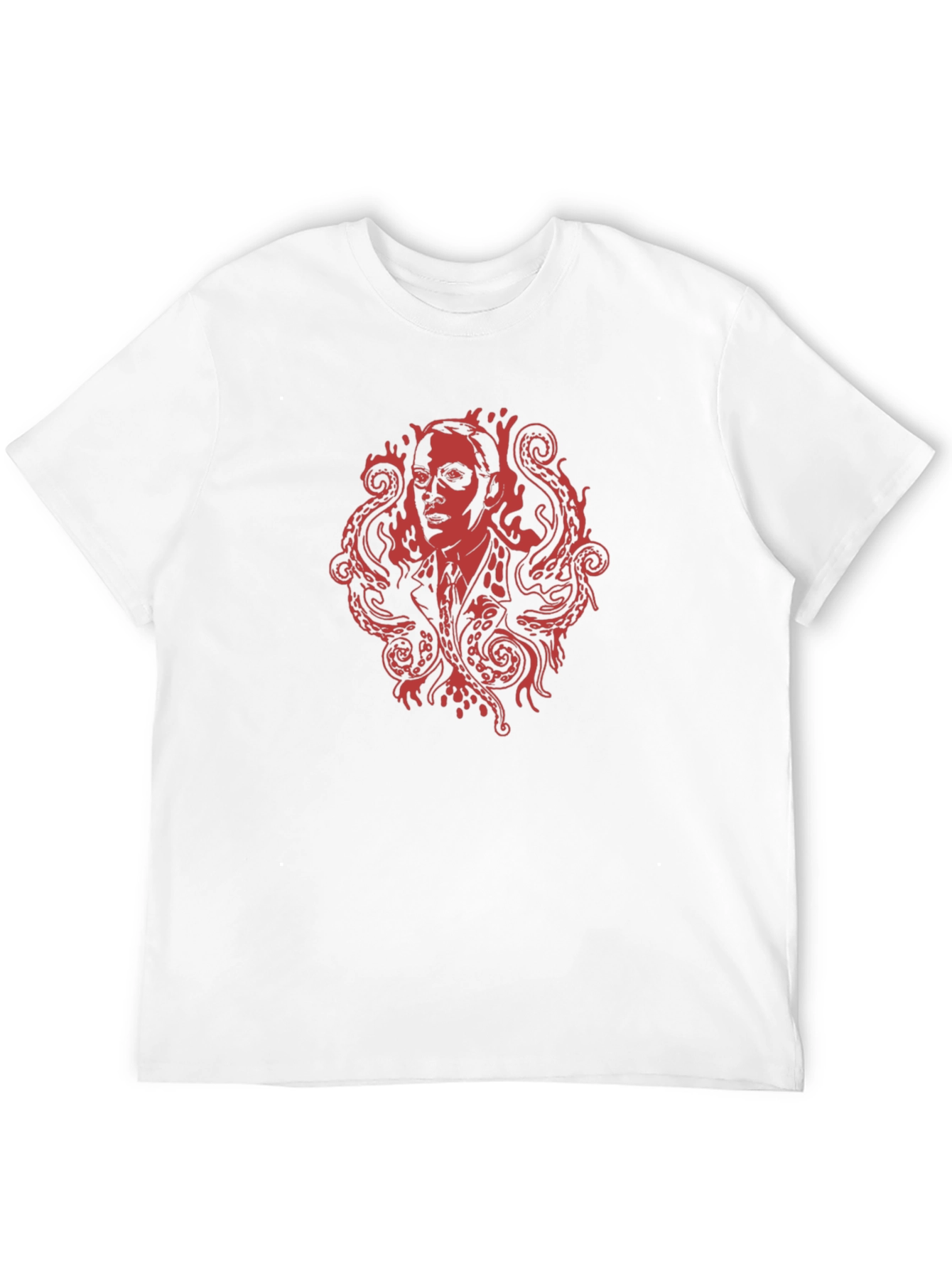 Lovecraftian T-Shirt - Red Octopus Design