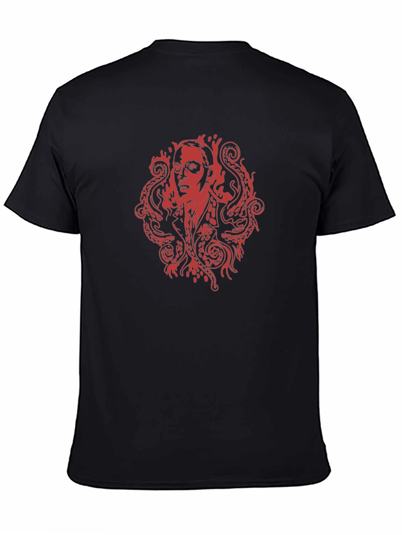 Lovecraftian T-Shirt - Red Octopus Design