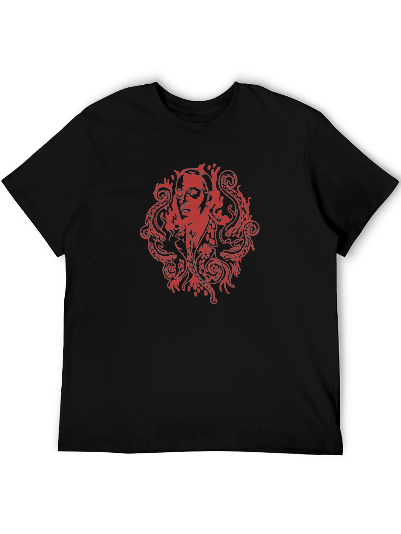 Lovecraftian T-Shirt - Red Octopus Design