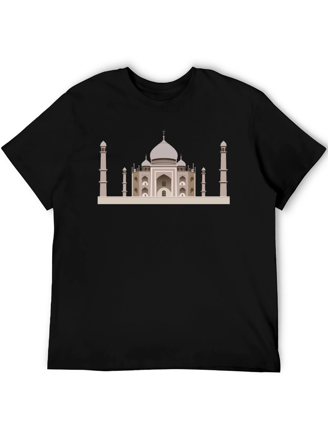 Taj Mahal Graphic Tee - Classic Black T-Shirt