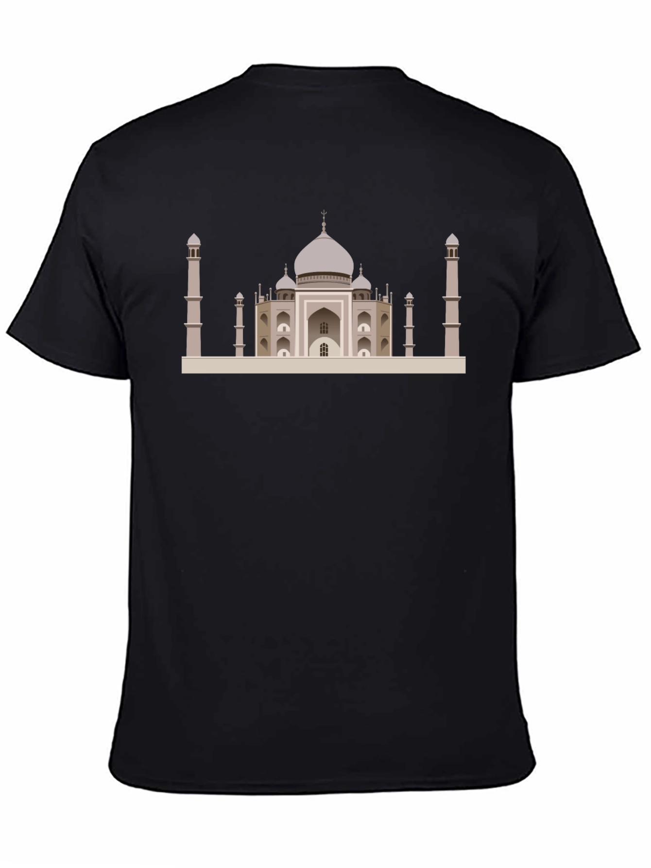 Taj Mahal Graphic Tee - Classic Black T-Shirt