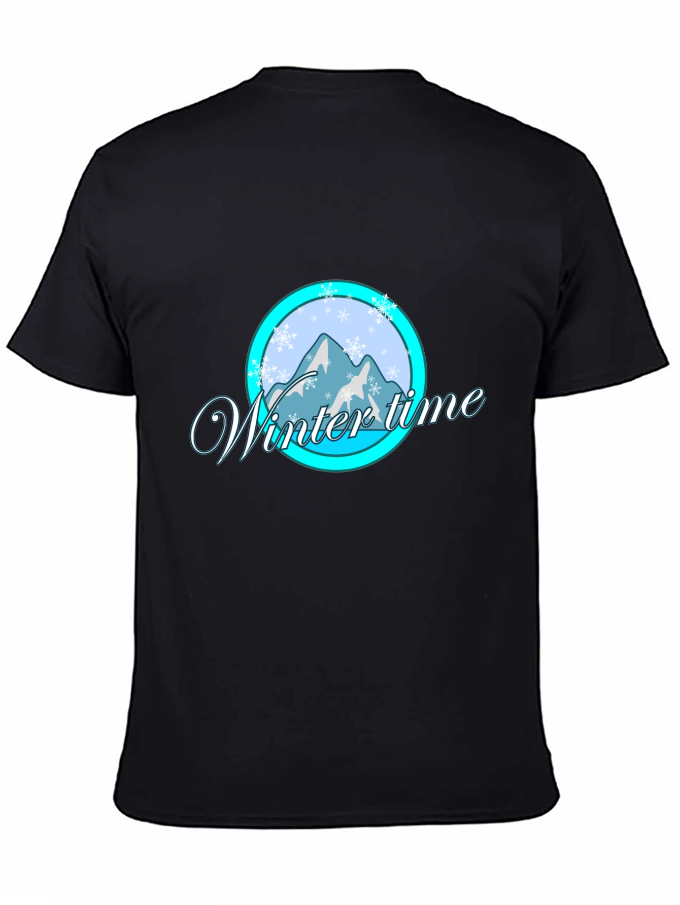 Winter Time Graphic Tee - Black
