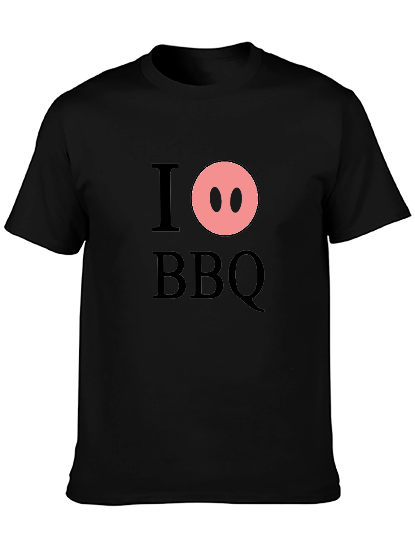 I Pig BBQ Black T-Shirt