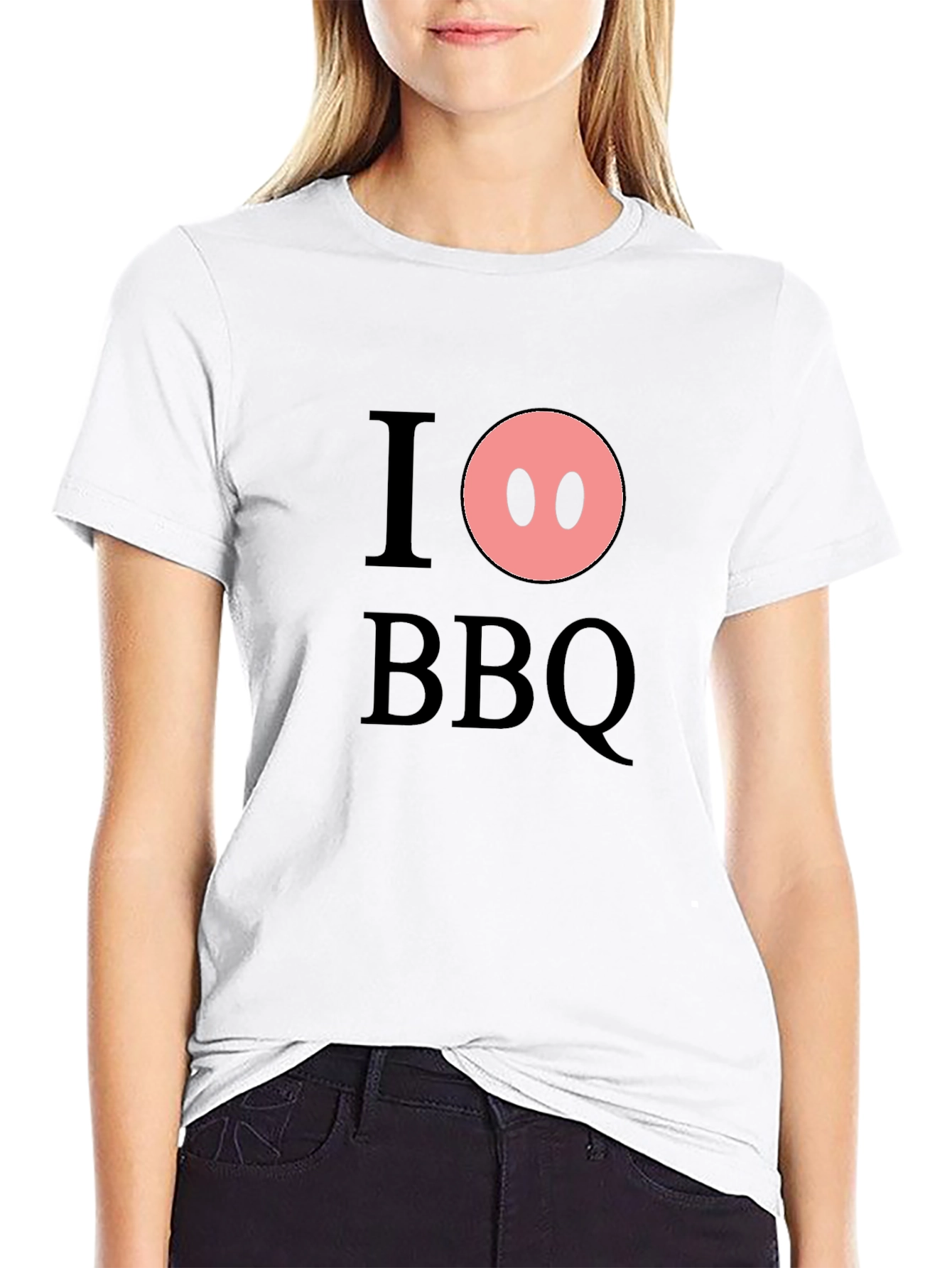 I Pig BBQ Black T-Shirt