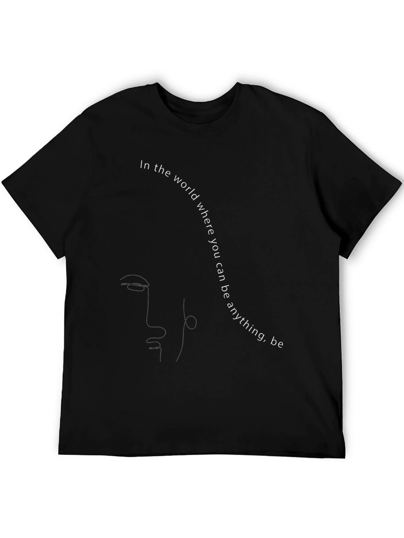 Motivational Slogan Black T-Shirt