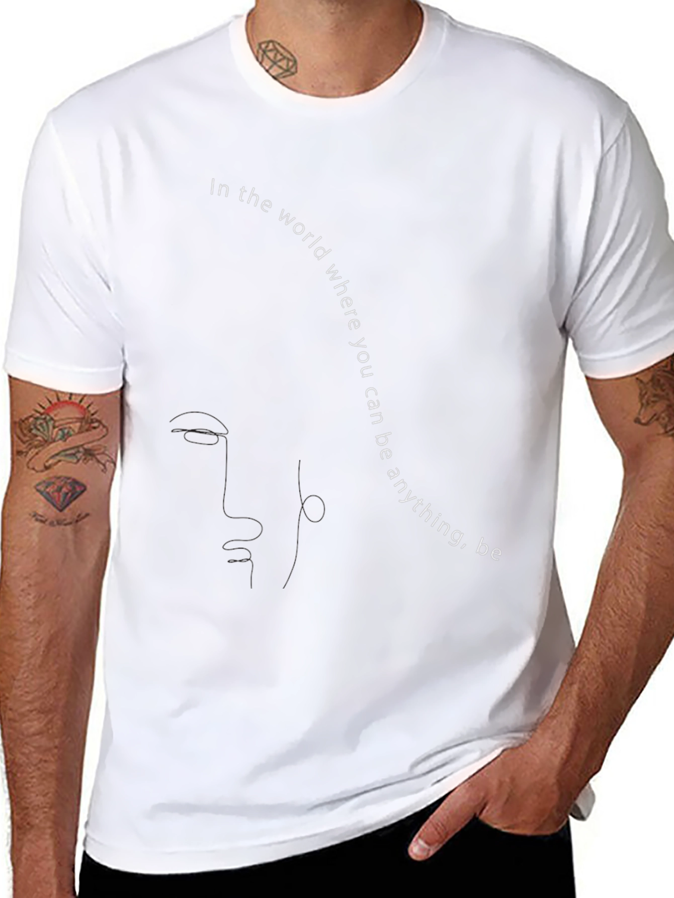 Motivational Slogan Black T-Shirt