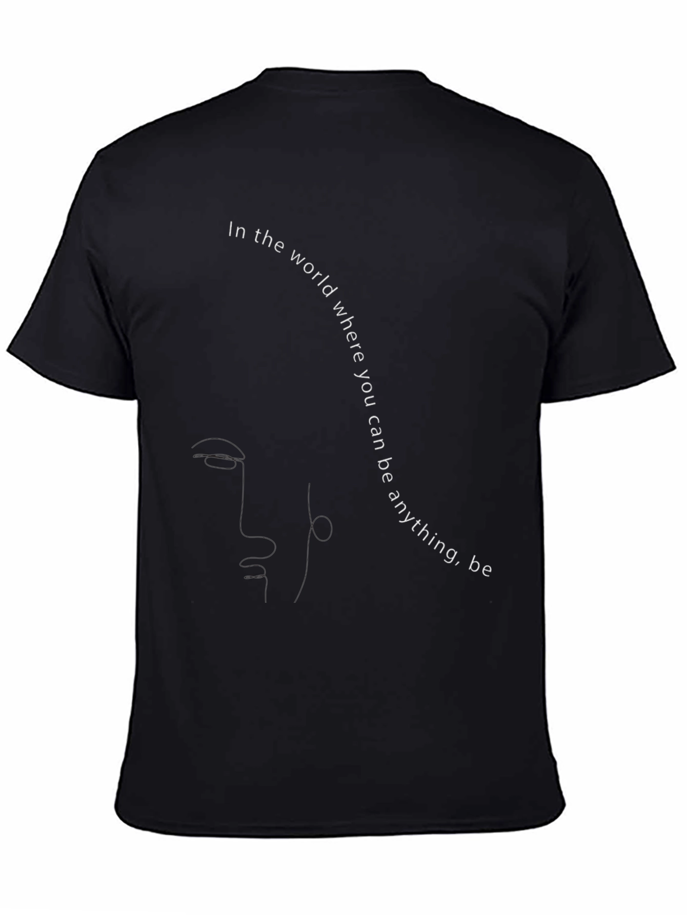 Motivational Slogan Black T-Shirt