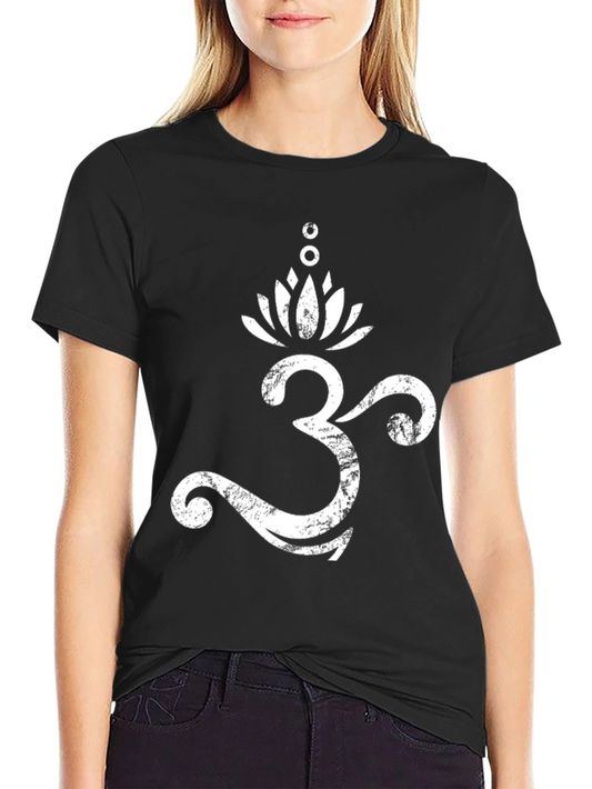 Om Symbol Lotus T-Shirt - Spiritual Yoga Tee