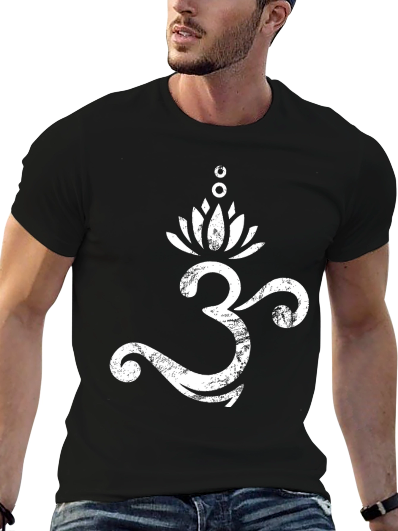 Om Symbol Lotus T-Shirt - Spiritual Yoga Tee