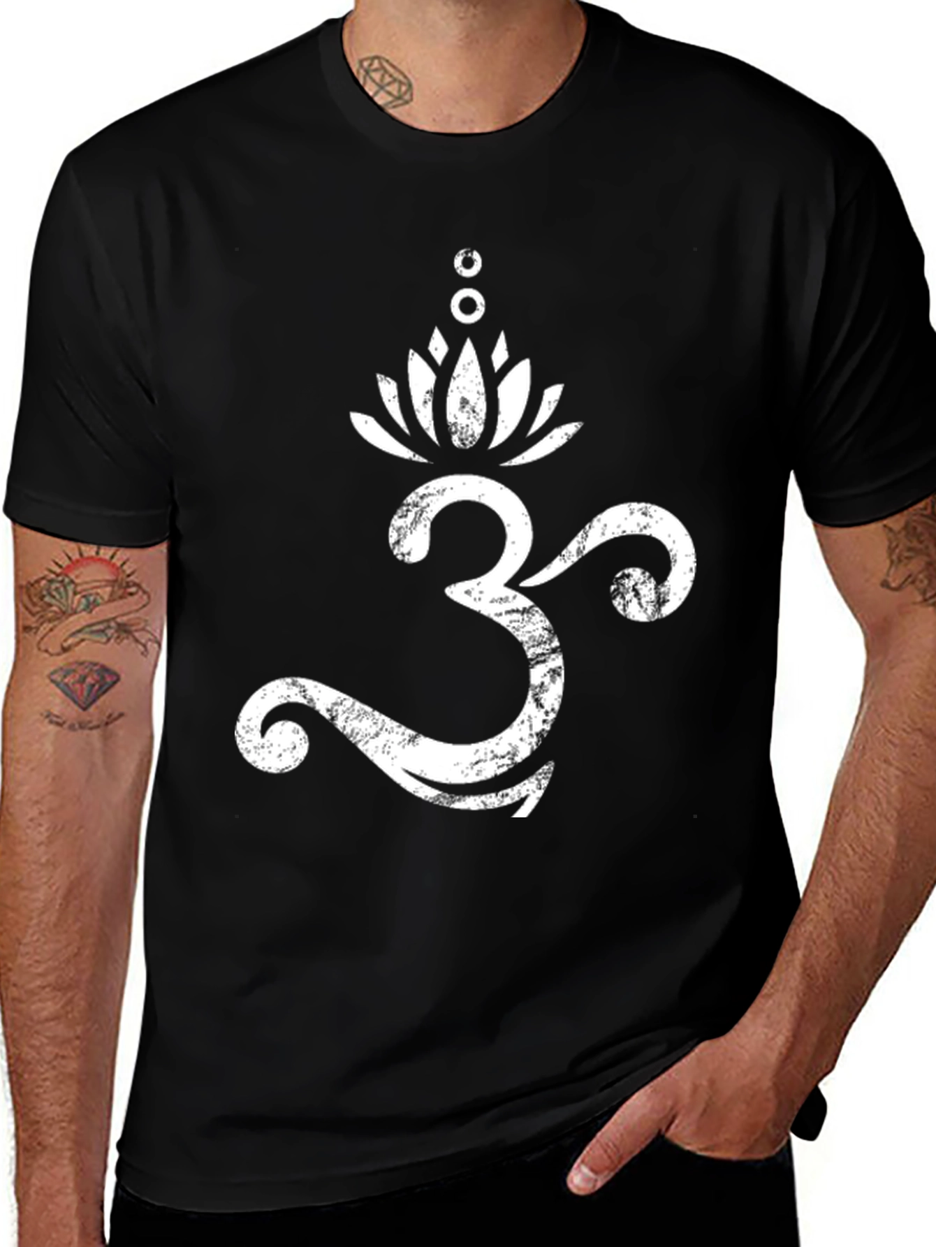 Om Symbol Lotus T-Shirt - Spiritual Yoga Tee