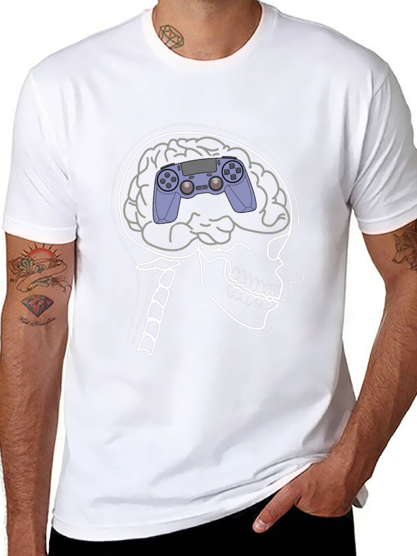 Gamer Brain T-Shirt - Controller Mind
