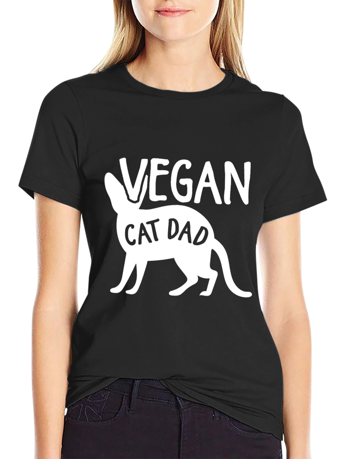 Vegan Cat Dad T-Shirt