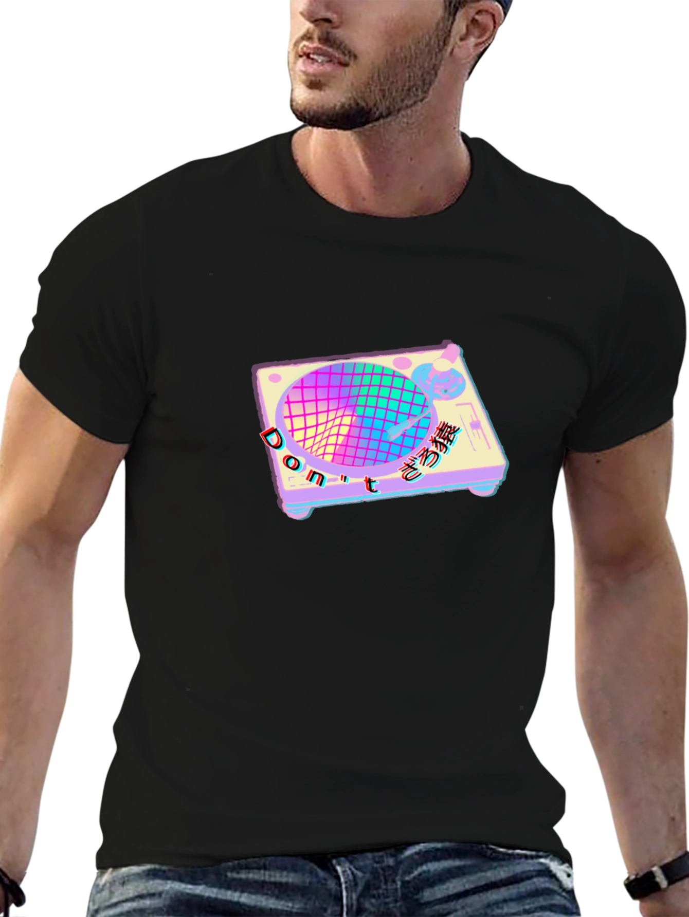 Vaporwave Turntable Graphic Tee