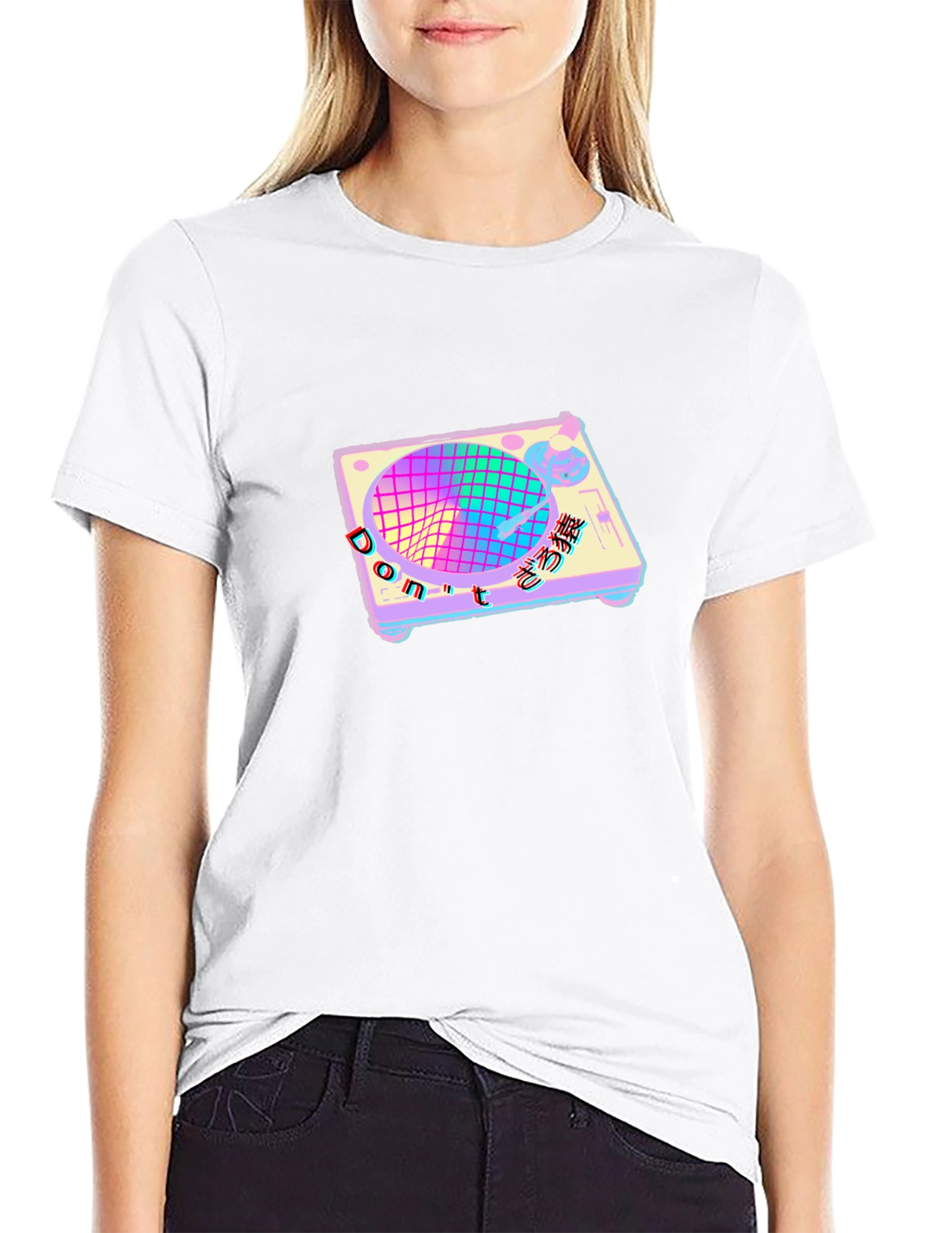 Vaporwave Turntable Graphic Tee
