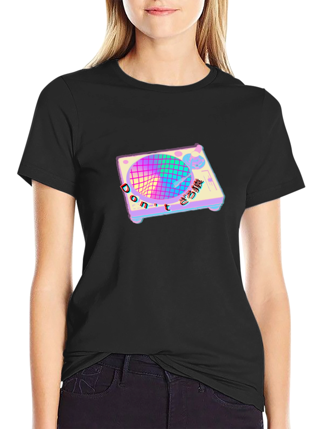 Vaporwave Turntable Graphic Tee