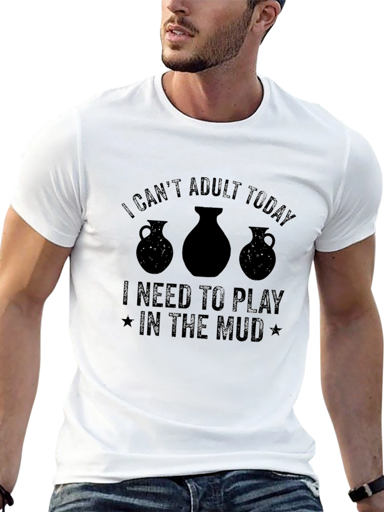 Funny Pottery T-Shirt - Cant Adult Today