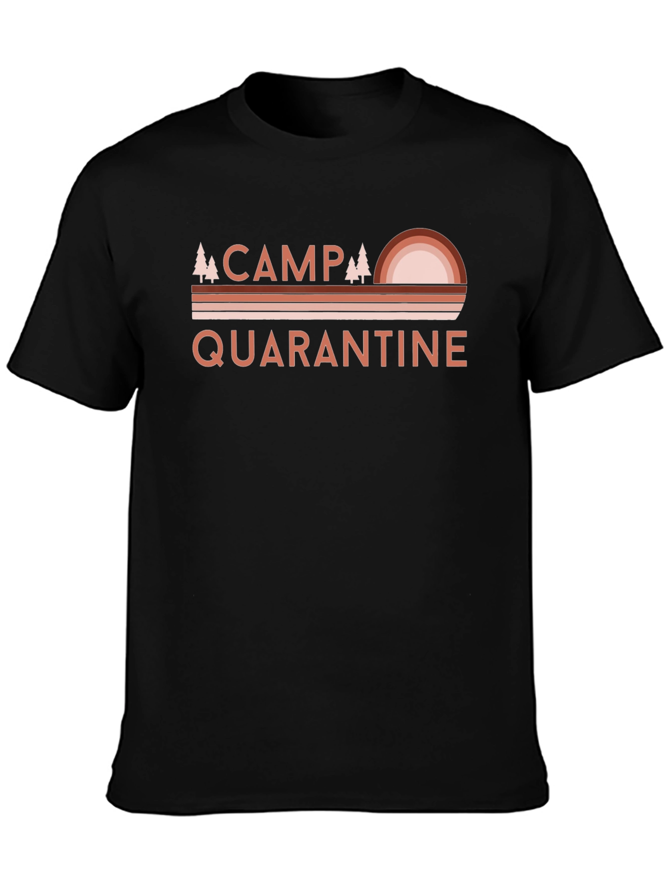 Camp Quarantine T-Shirt - Retro Camping Graphic Tee