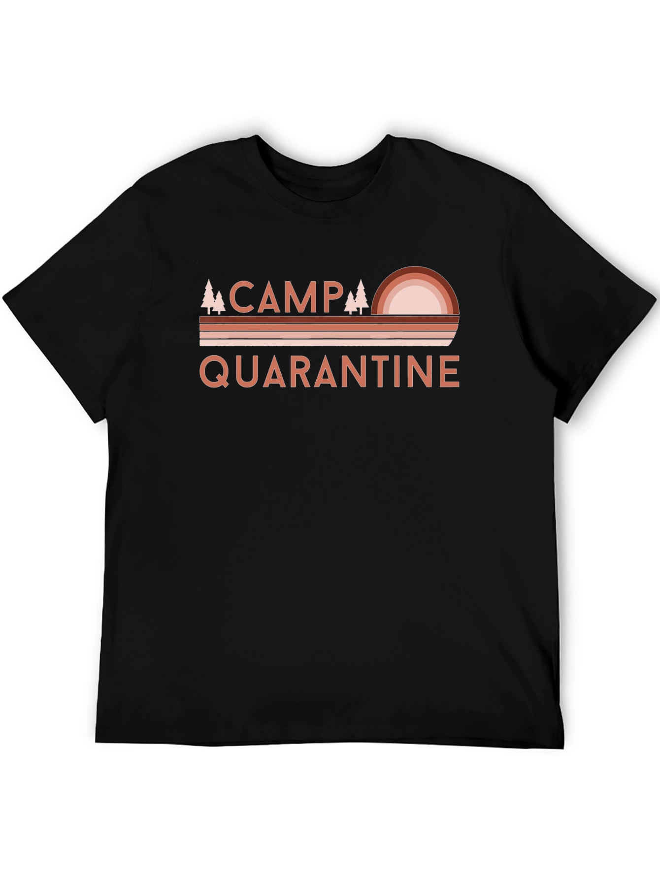 Camp Quarantine T-Shirt - Retro Camping Graphic Tee