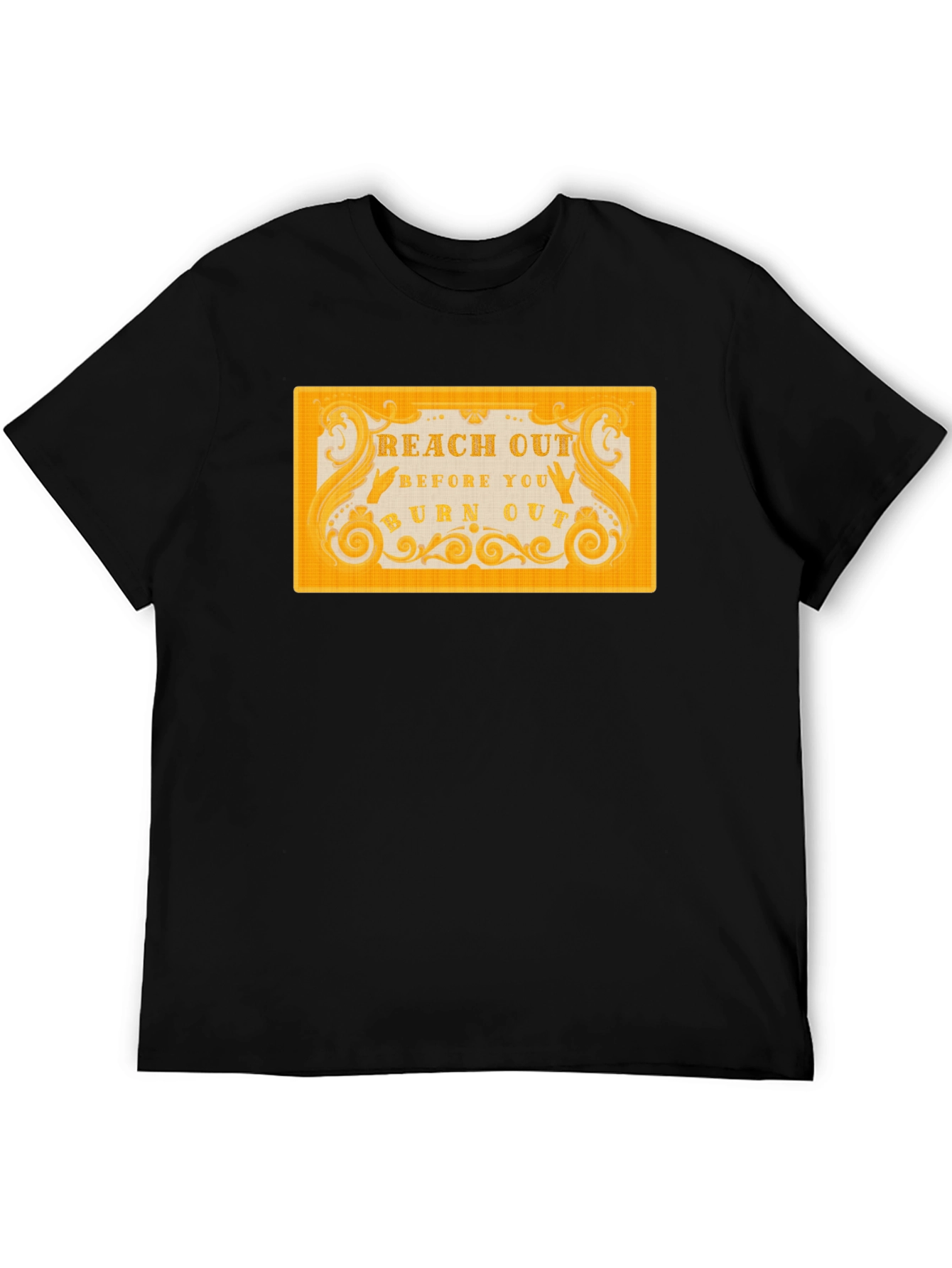 Reach Out T-Shirt - Black Motivational Tee