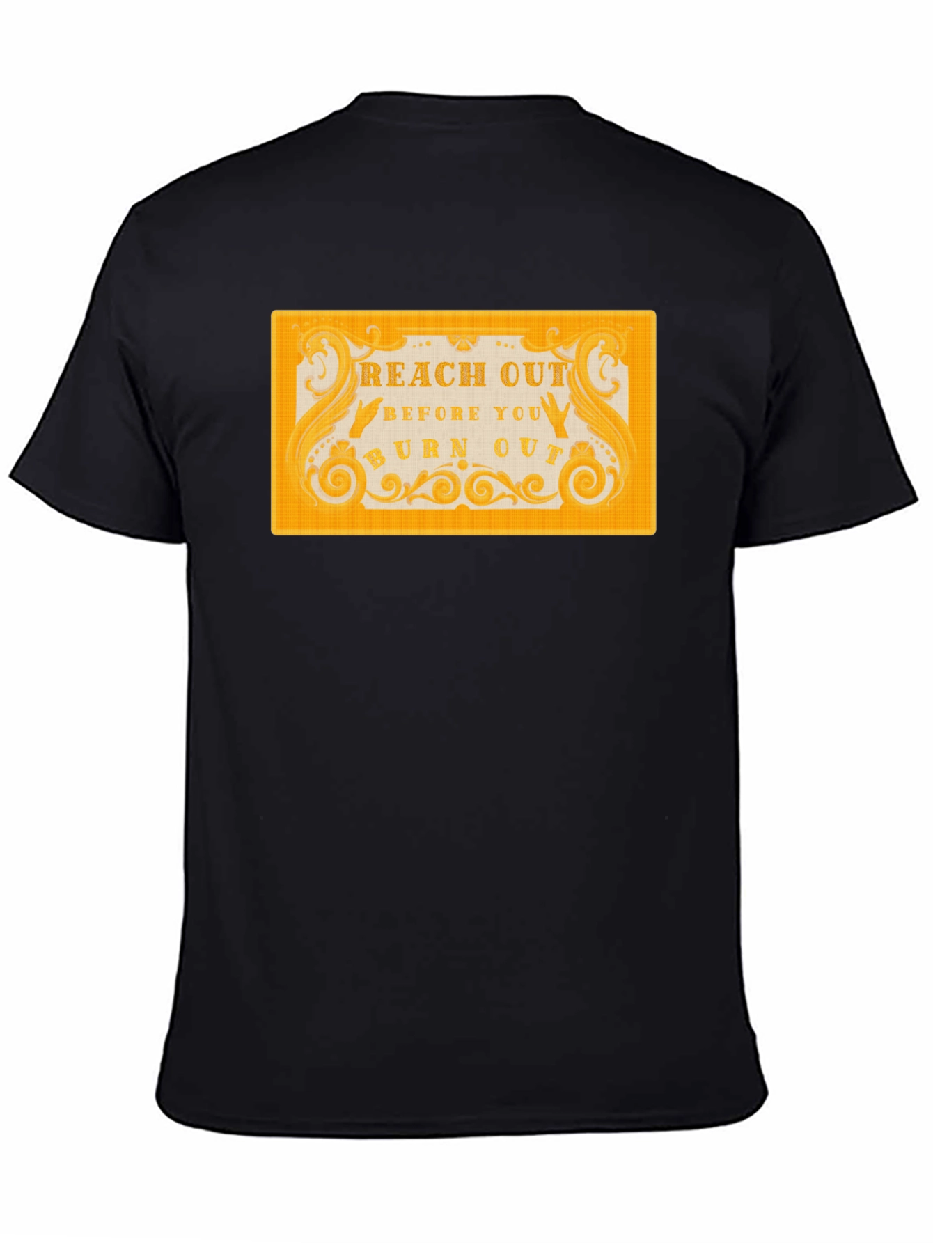 Reach Out T-Shirt - Black Motivational Tee