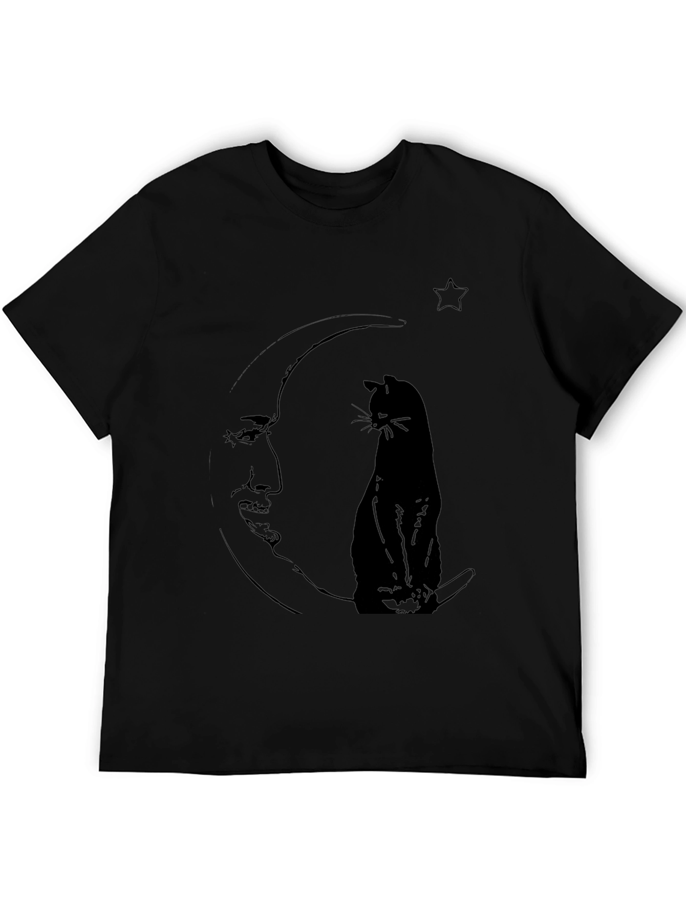 Cat on the Moon Graphic Tee