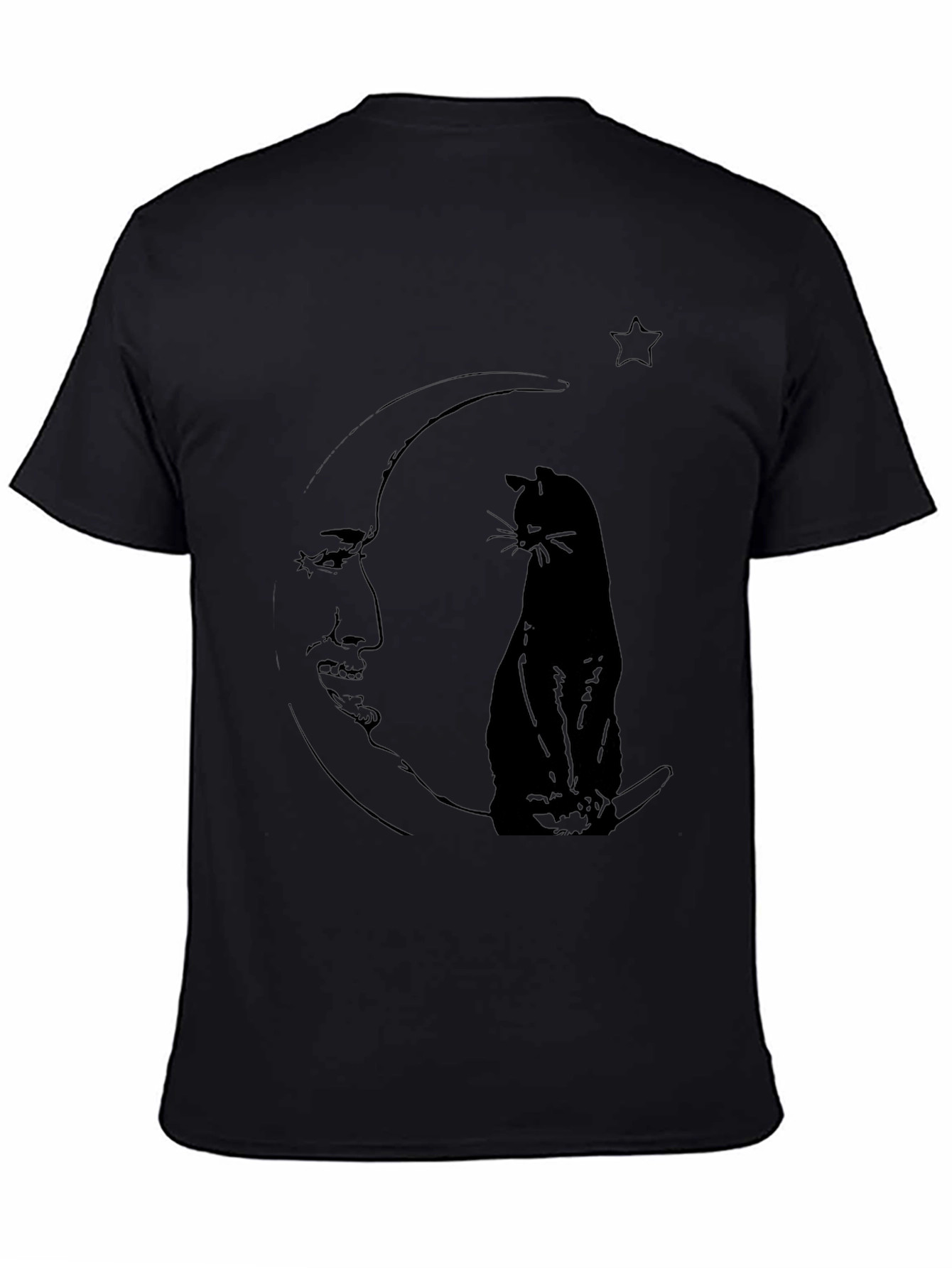 Cat on the Moon Graphic Tee