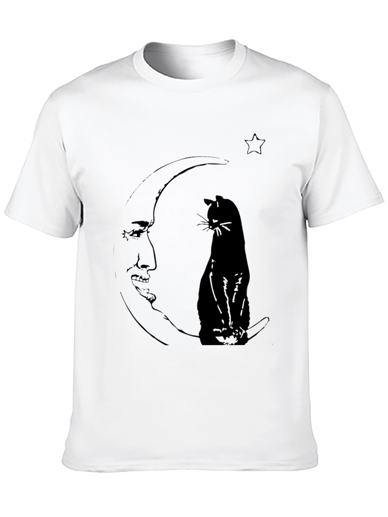 Cat on the Moon Graphic Tee