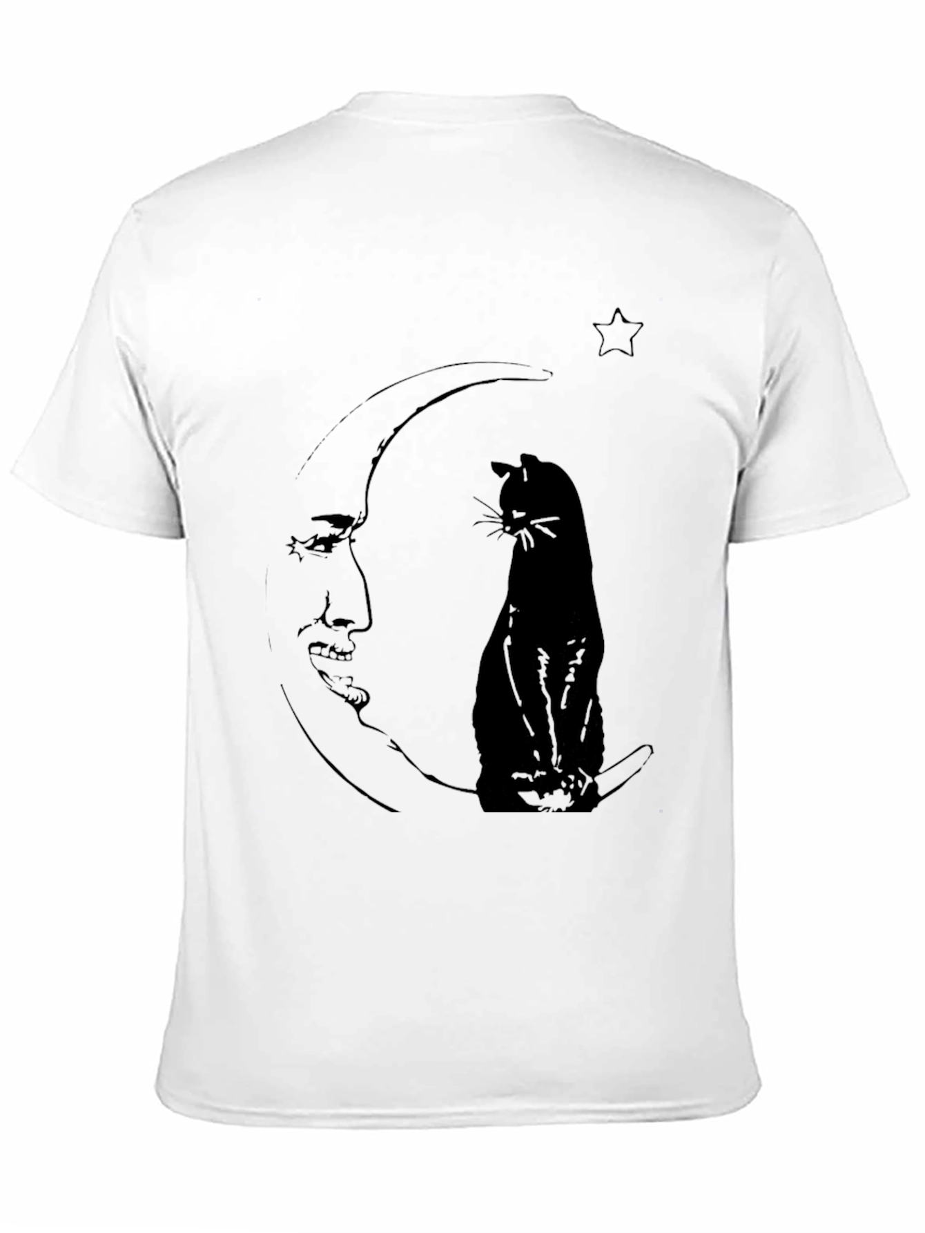 Cat on the Moon Graphic Tee