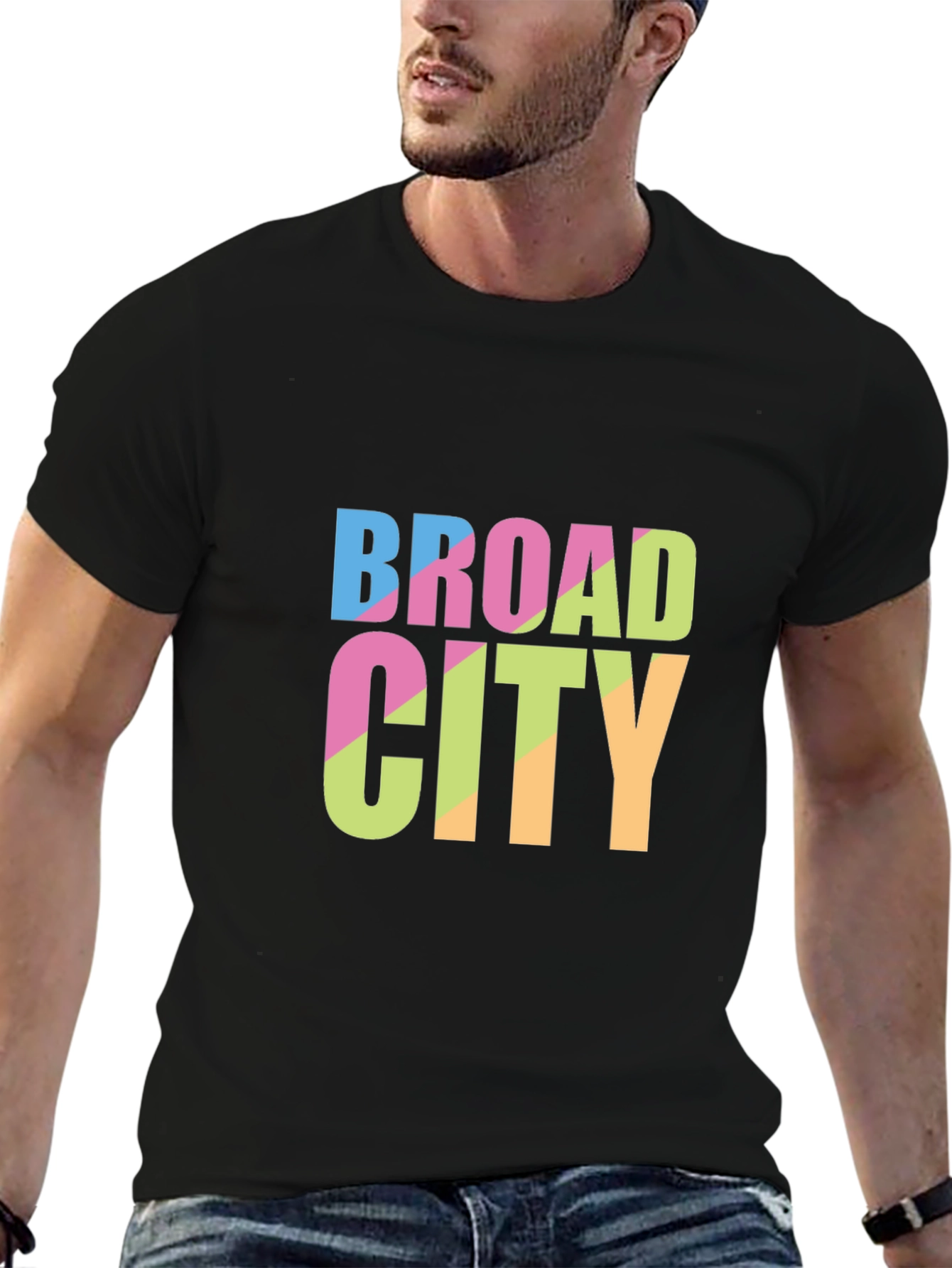 Broad City Retro Graphic Tee - Soft Black T-Shirt