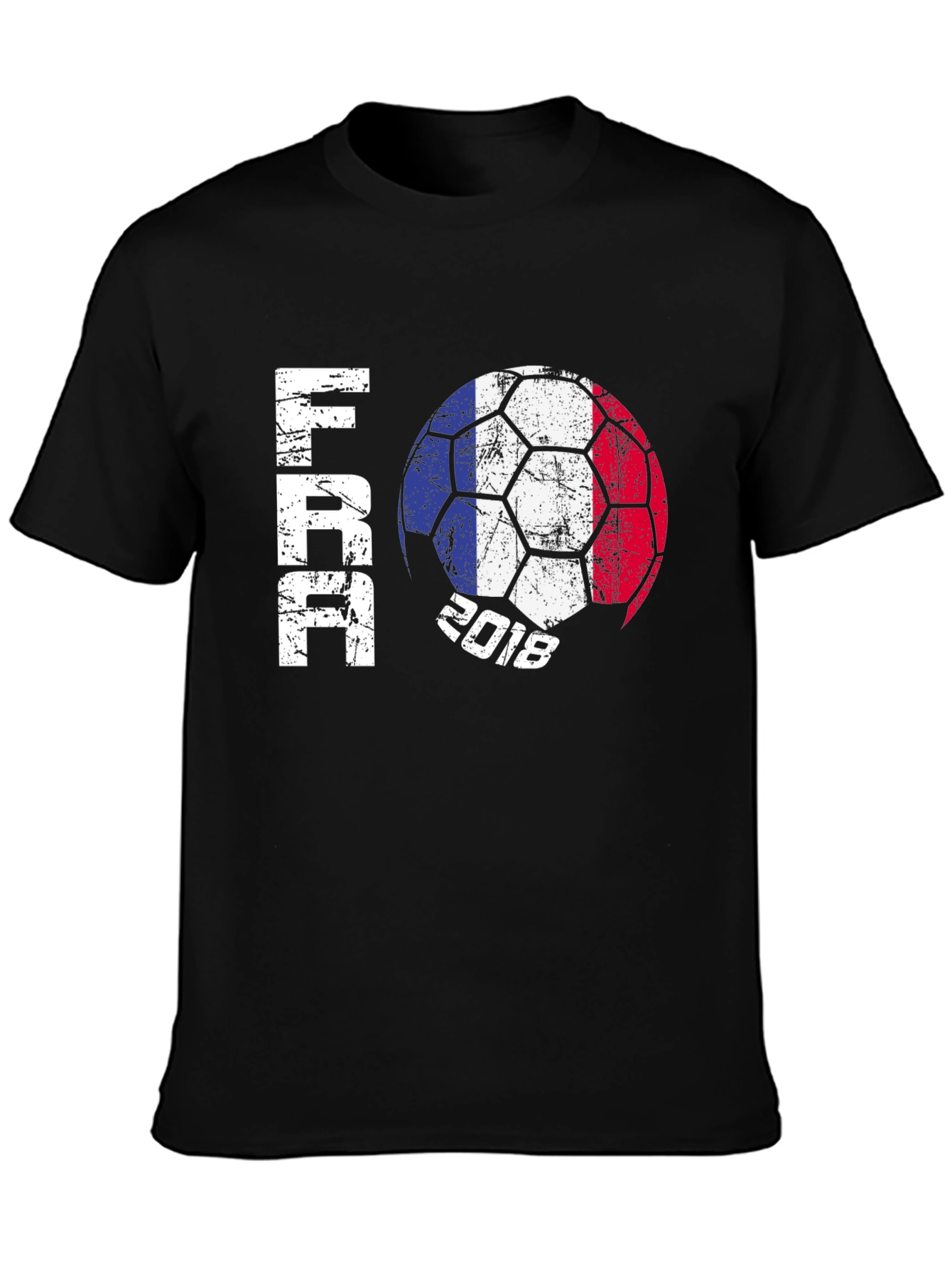 France Soccer Ball 2018 Black Graphic Tee