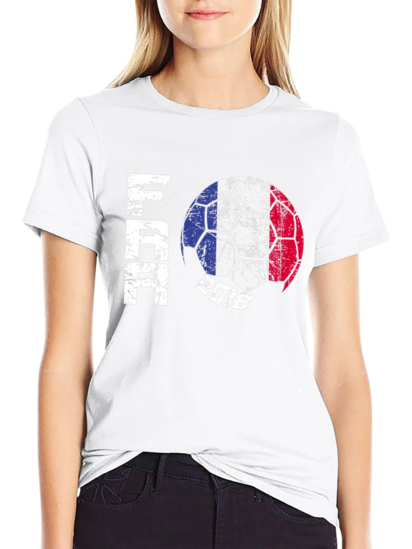 France Soccer Ball 2018 Black Graphic Tee