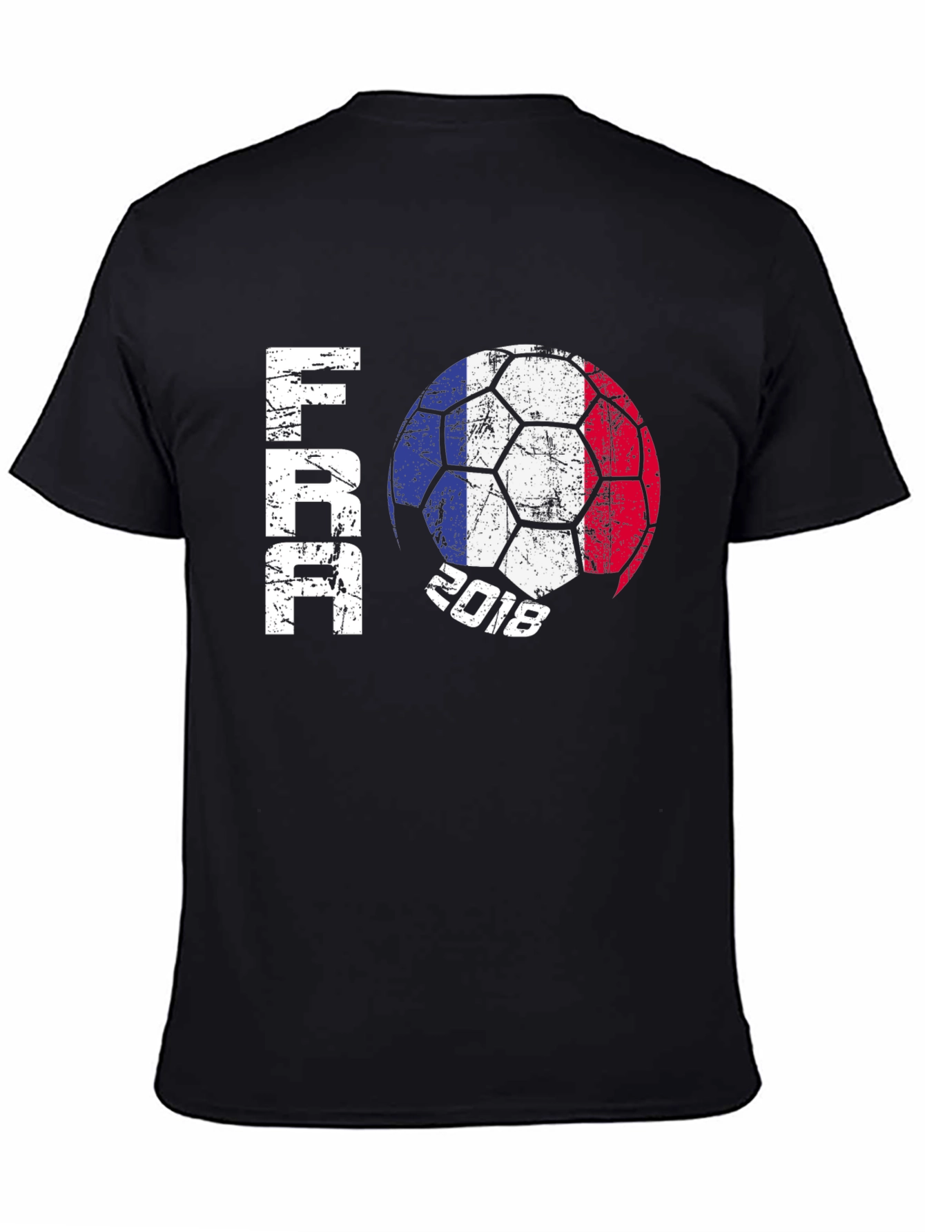 France Soccer Ball 2018 Black Graphic Tee