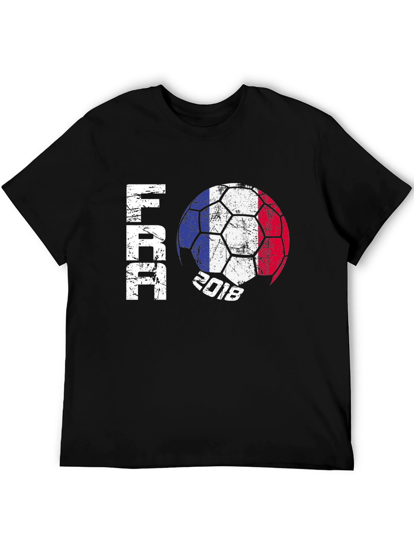 France Soccer Ball 2018 Black Graphic Tee