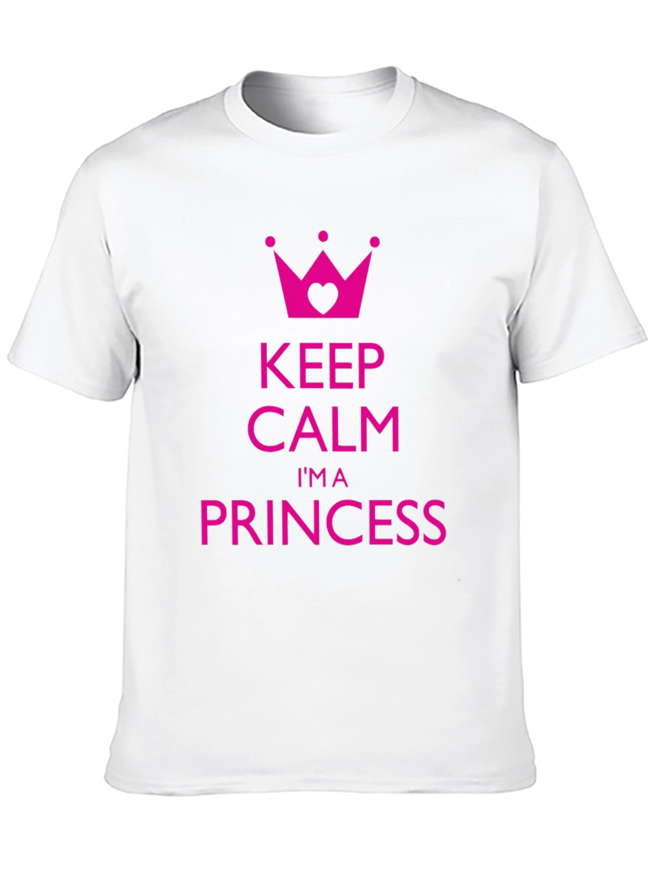 Keep Calm Im a Princess Black T-Shirt