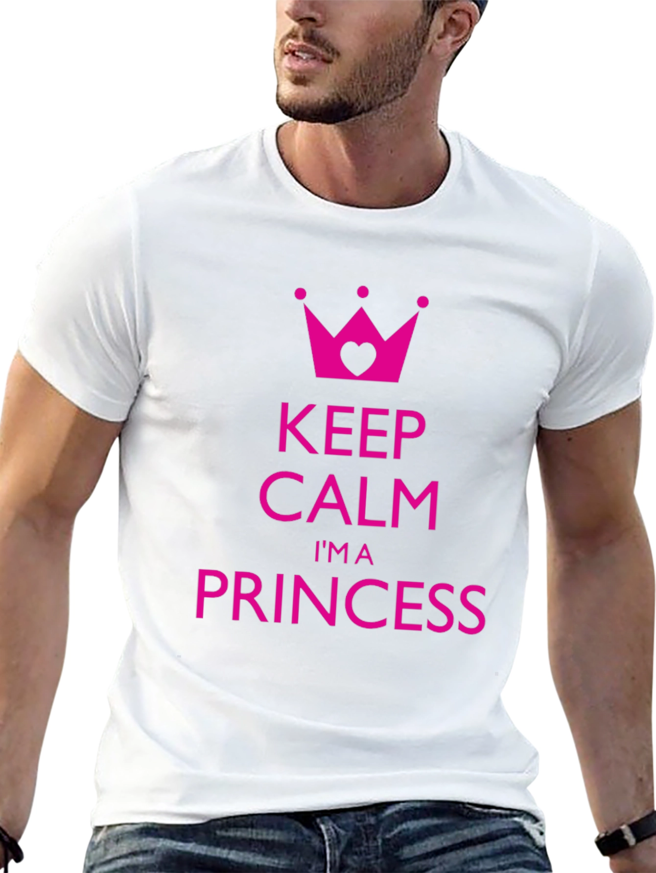 Keep Calm Im a Princess Black T-Shirt